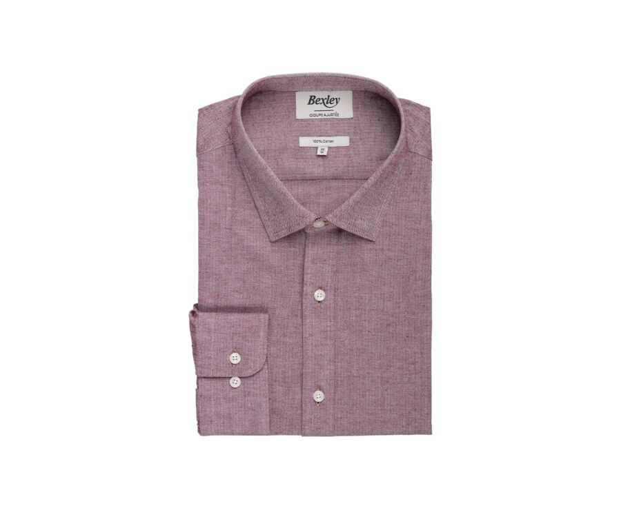 Red Melange Flannel shirt  - RILDEBERT