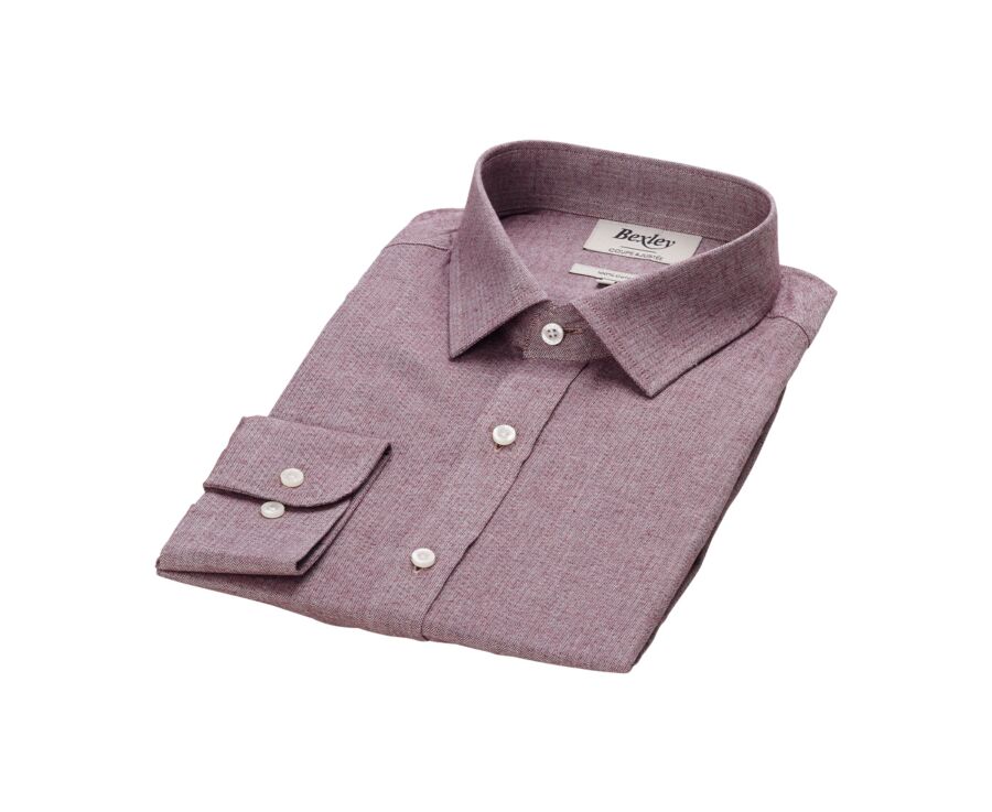 Red Melange Flannel shirt  - RILDEBERT