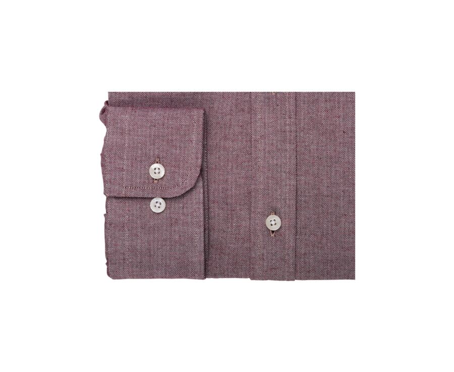 Red Melange Flannel shirt  - RILDEBERT