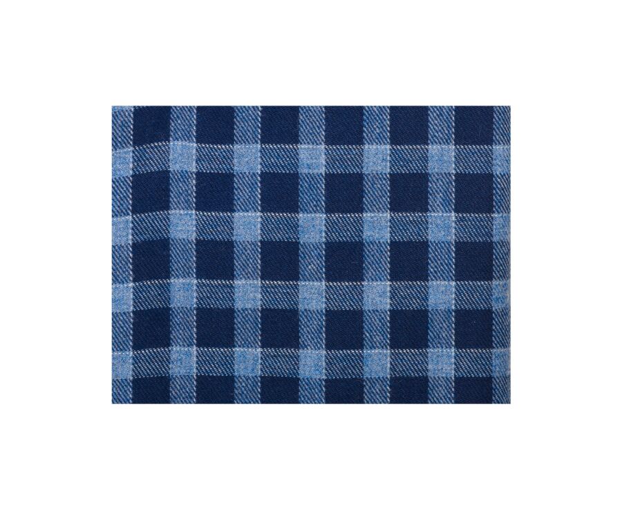 Navy and Nordic blue Cotton Shirt - American collar - ELVIN