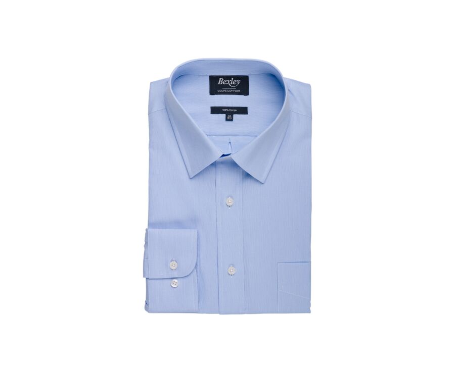 Light Blue Striped Shirt - CLAUDIARD