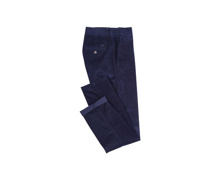 Navy Men's corduroy chinos - KHYLER
