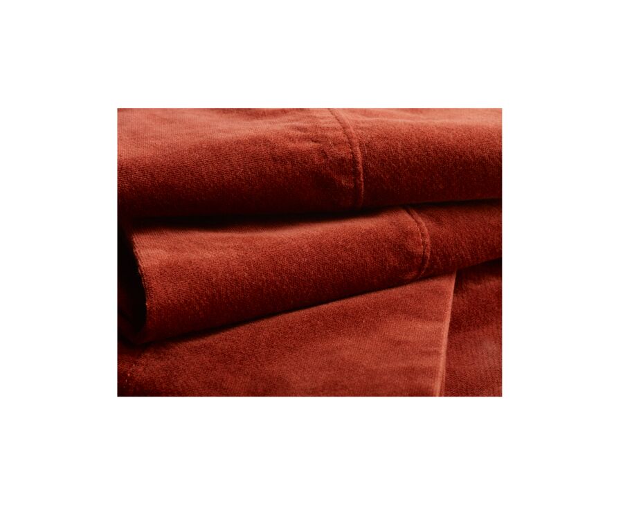 Rust Men's velvet chinos - KINSLEY