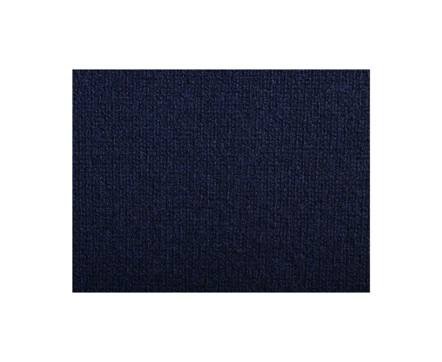 Mottled Navy and Hazelnut half-zip wool jumper - KEYDEN