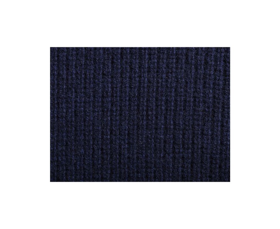 Men's wool Shawl collar jumper Navy - KELLAN