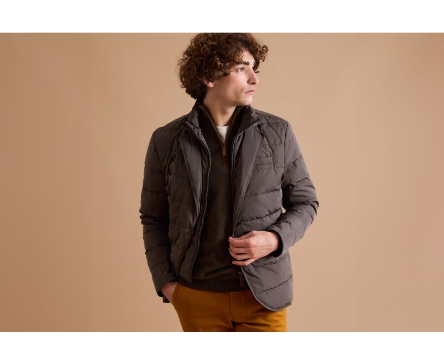 Chocolate Quilted Jacket - OLSON III