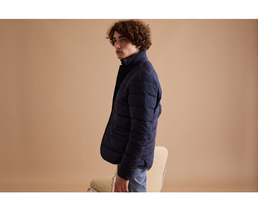 Dark Navy Quilted Jacket Olson Iii Bexley