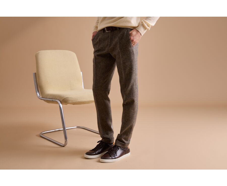 Light Khaki Men's dress trousers - LAURIAN