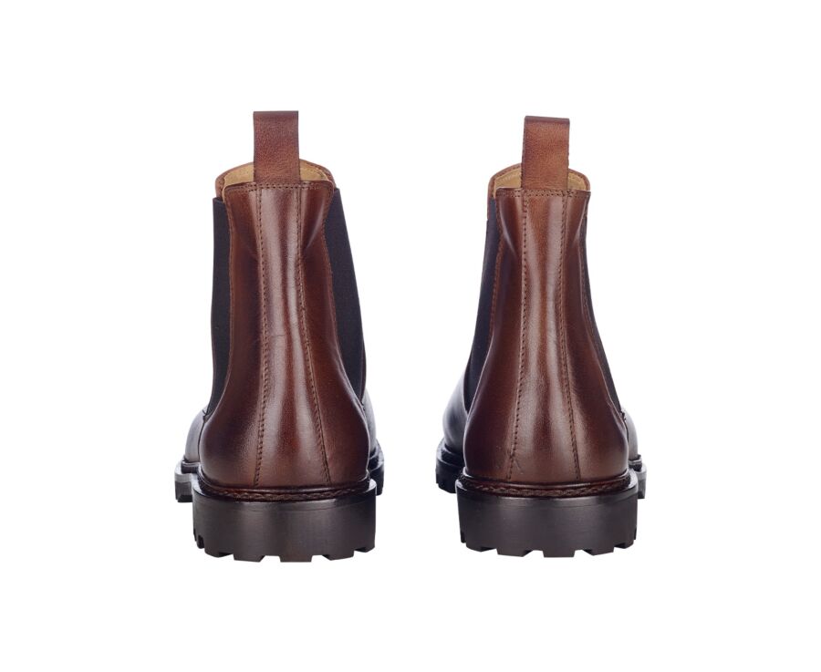 Men's Chocolate Patina Chelsea Boots - WALTERSTON GOMME