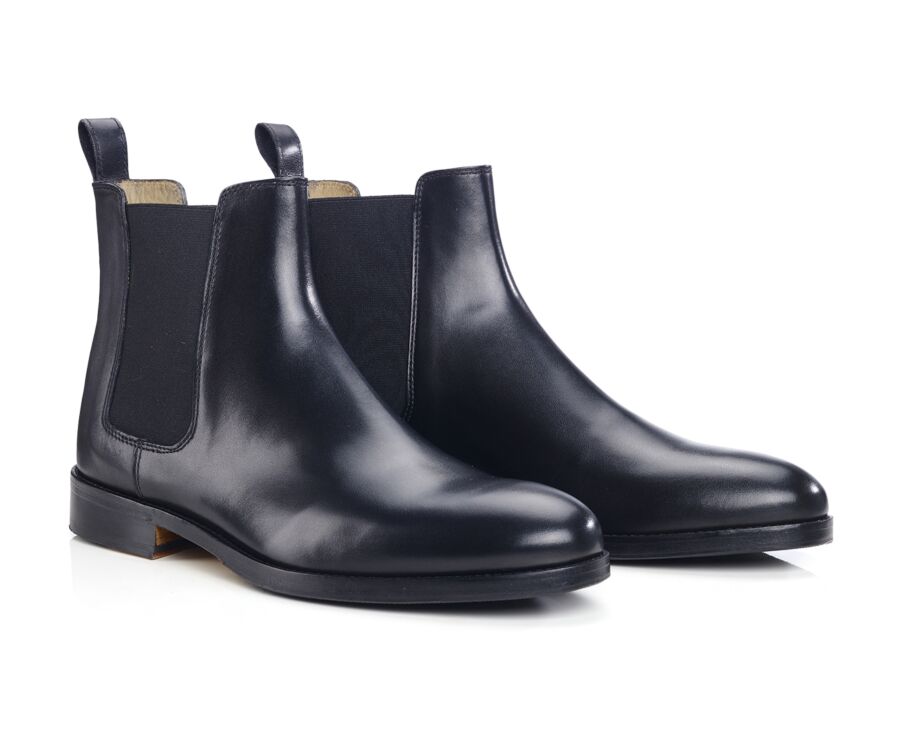 Men's Black Chelsea Boots - DOVON PATIN