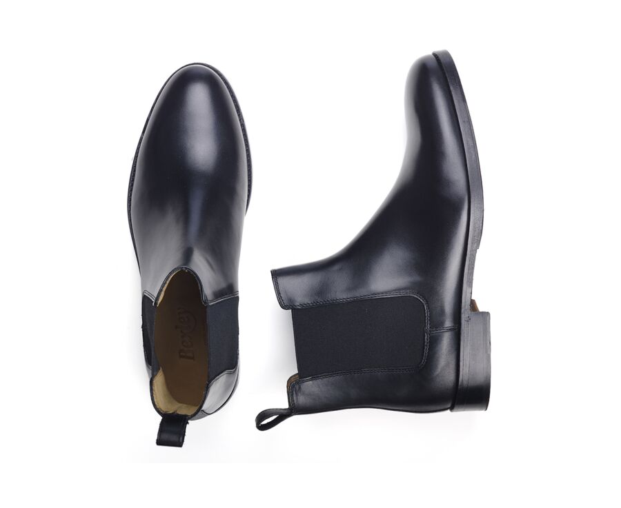 Men's Black Chelsea Boots - DOVON PATIN