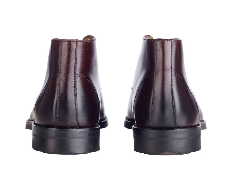 Chocolate Men's leather Low Boots  - WATFORD II GOMME CITY