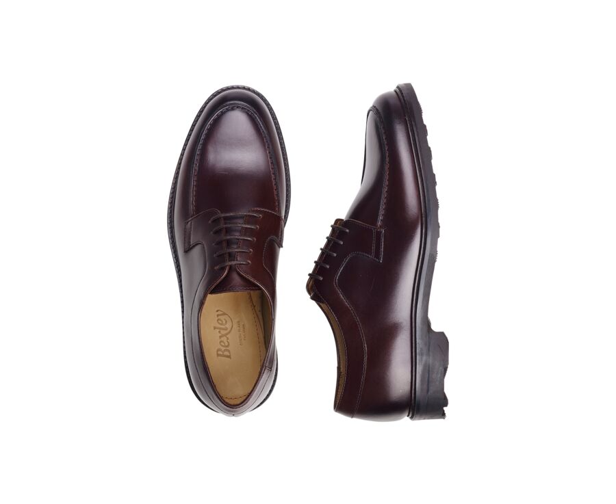 Chocolate Derby Shoes - Rubber outsole - HUDSON II GOMME COUNTRY