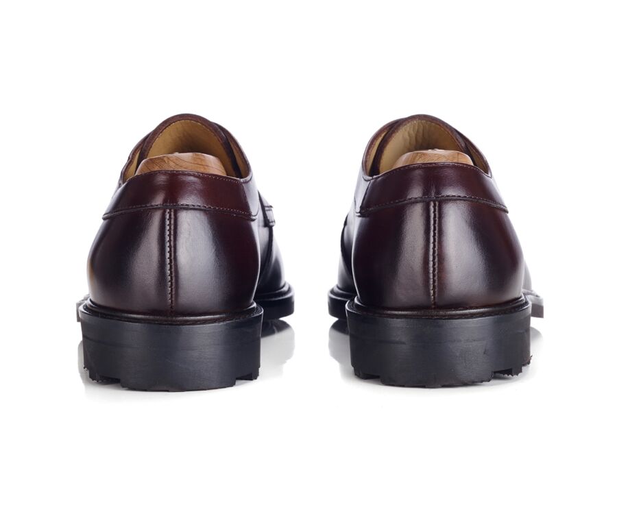 Chocolate Derby Shoes - Rubber outsole - HUDSON II GOMME COUNTRY