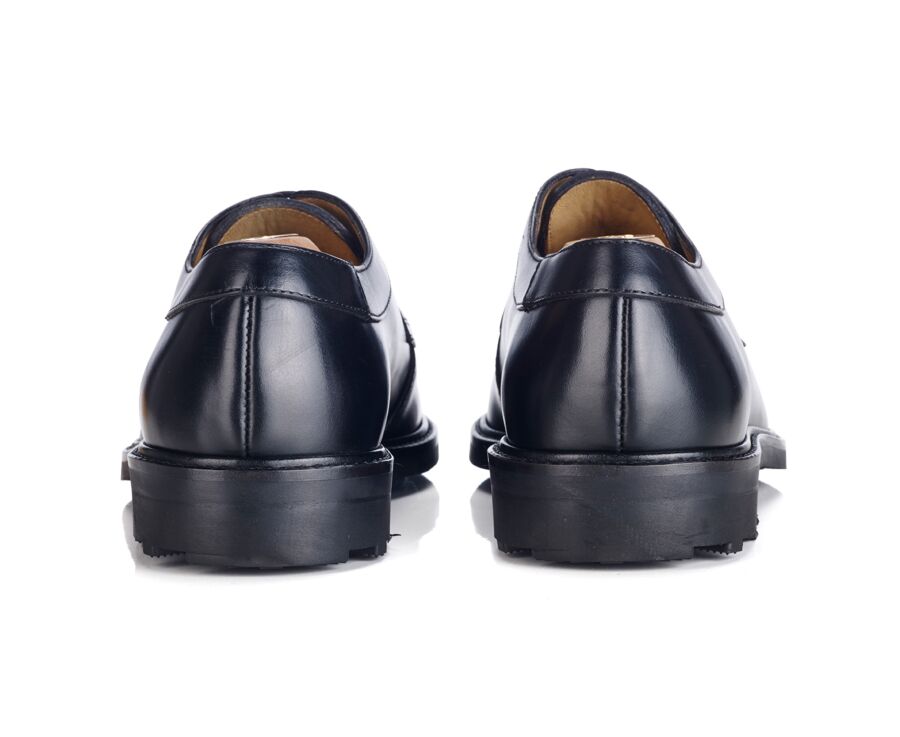 Black Derby Shoes - Rubber outsole - HUDSON II GOMME COUNTRY