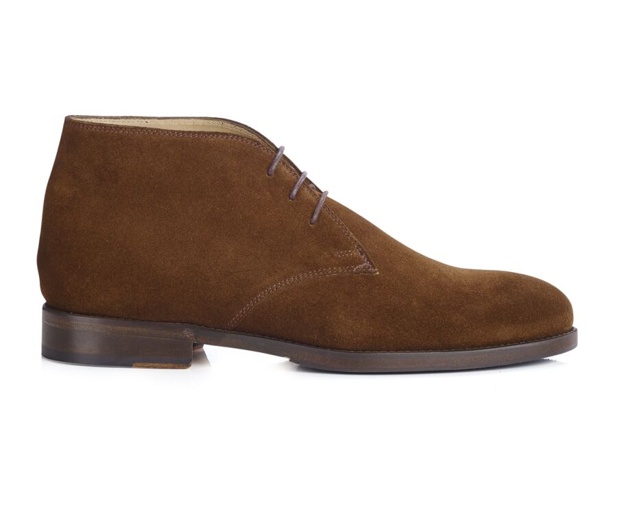 Havana Suede Men's leather Low Boots  - DOVAM PATIN