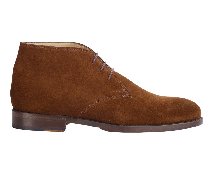 Havana Suede Men's leather Low Boots  - DOVAM PATIN