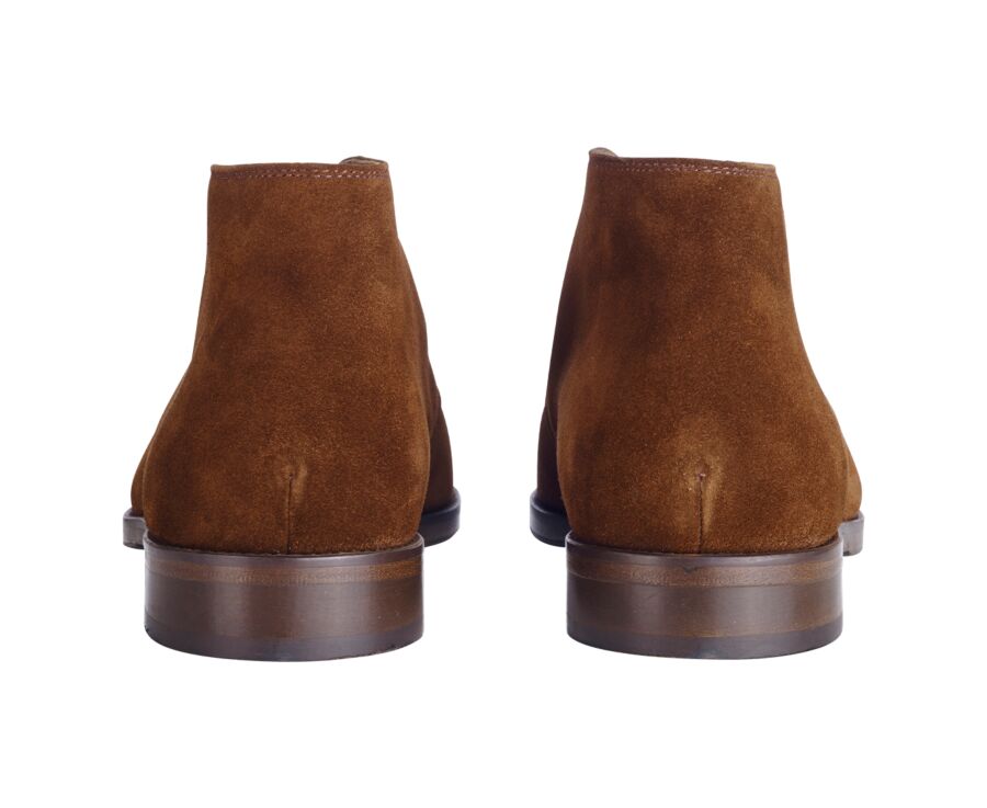 Havana Suede Men's leather Low Boots  - DOVAM PATIN