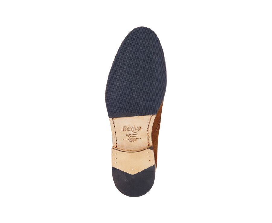 Havana Suede Men's leather Low Boots  - DOVAM PATIN