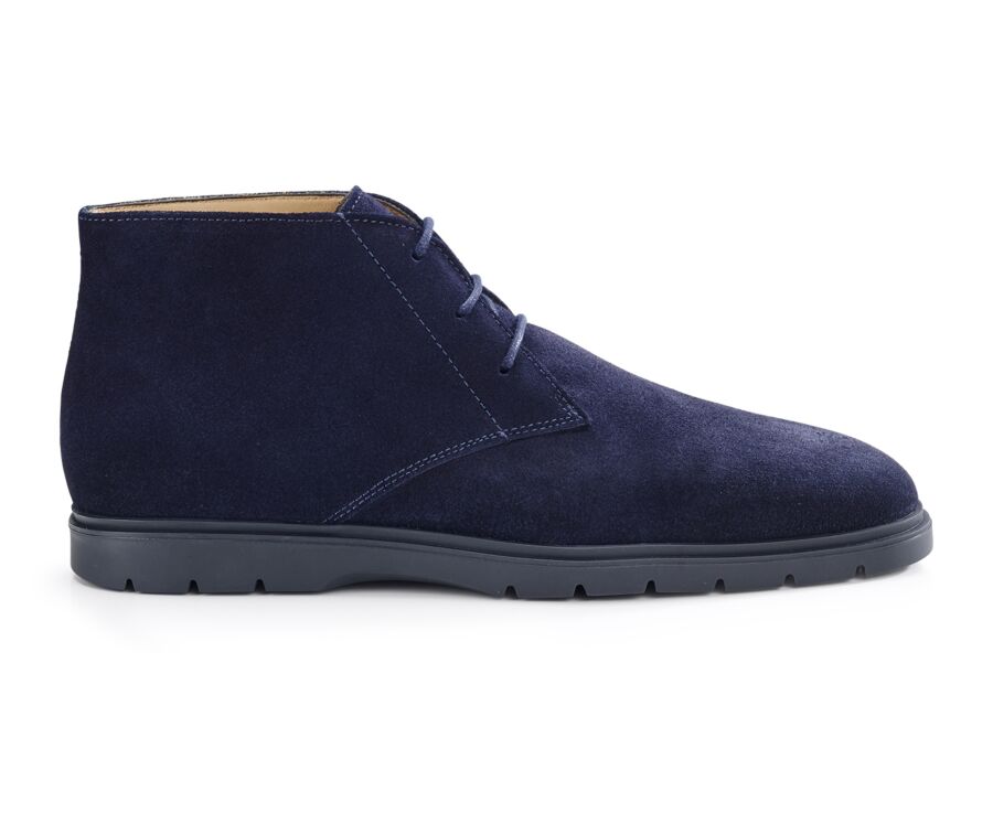 Navy Suede men's casual chukka  - NORA