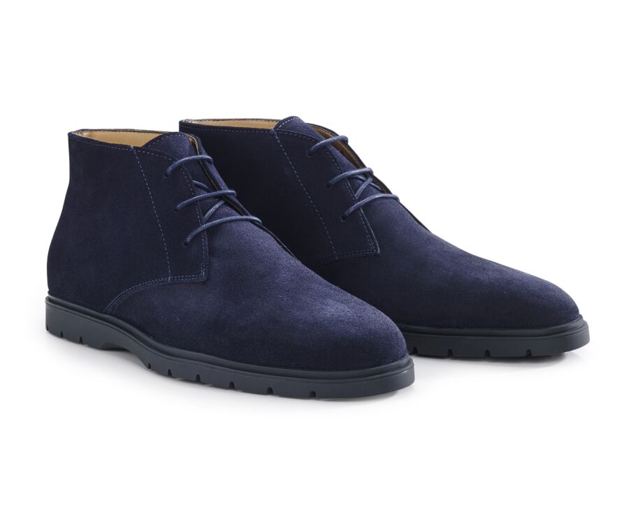 Navy Suede men's casual chukka  - NORA