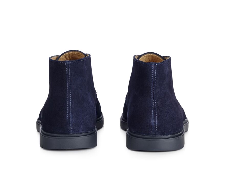 Navy Suede men's casual chukka  - NORA