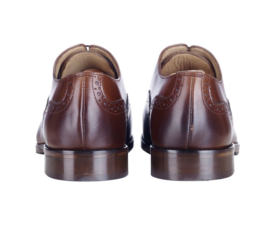 Patina Cognac Oxford shoes - Rubber pad - GRACKOTT
