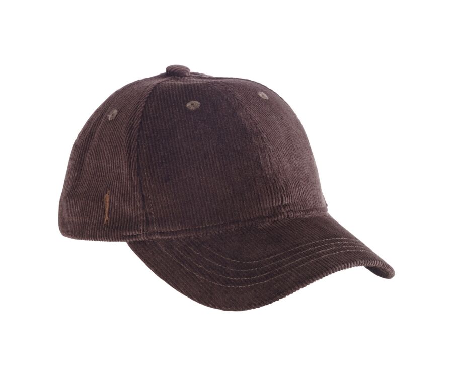 Men's Bitter Chocolate Suede baseball cap - BRADWELL II