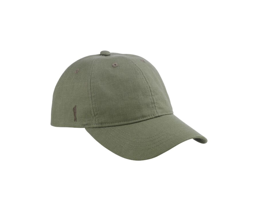 Men's Sage Green Linen baseball cap - BRADWELL II