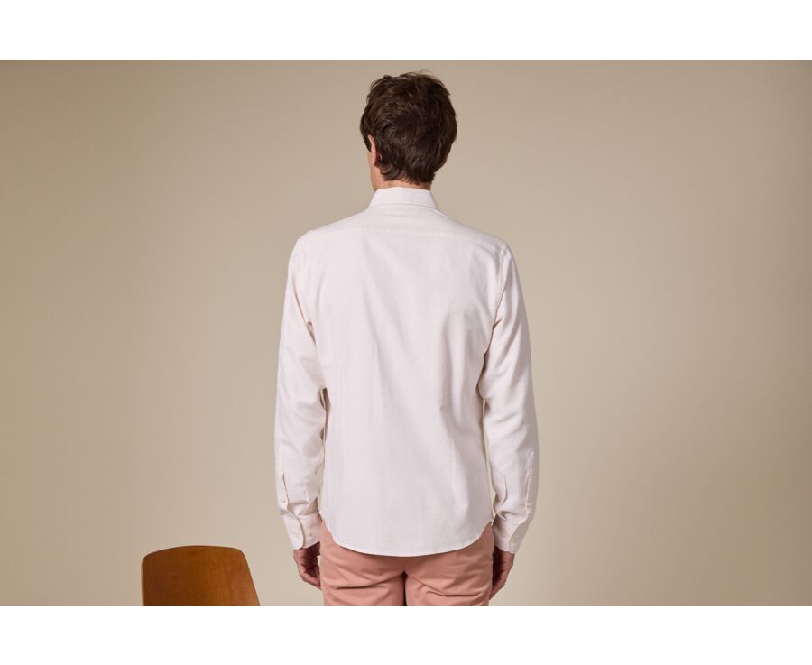 Ecru Cotton Linen Shirt - THEONEL