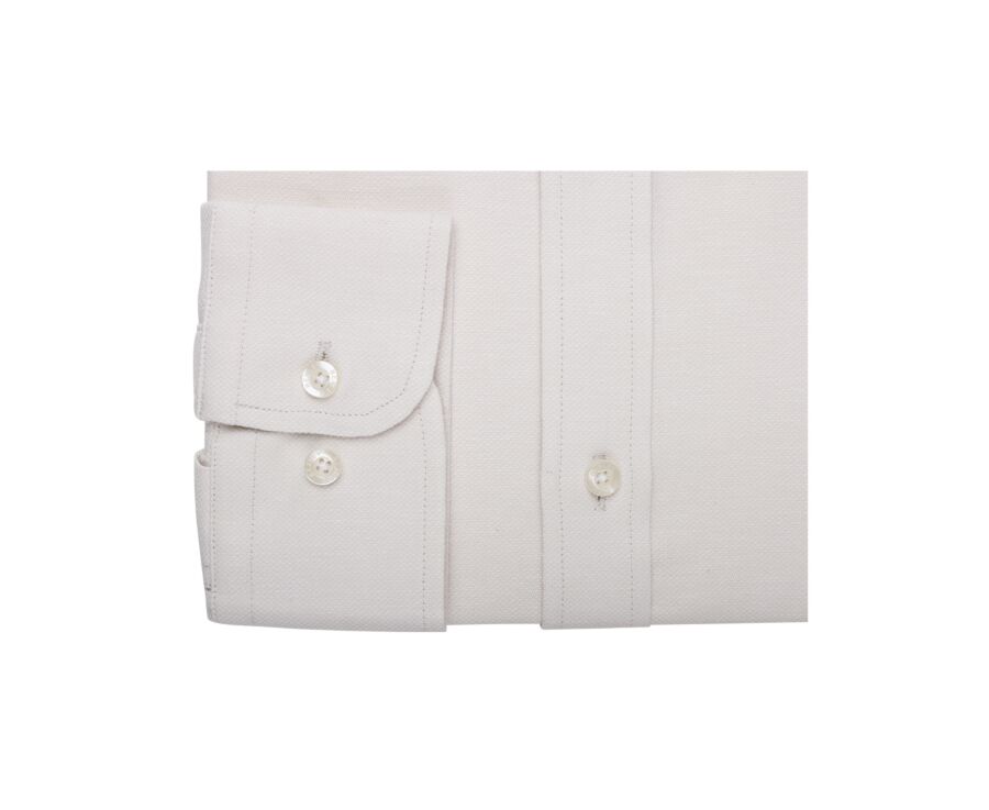 Ecru Cotton Linen Shirt - THEONEL