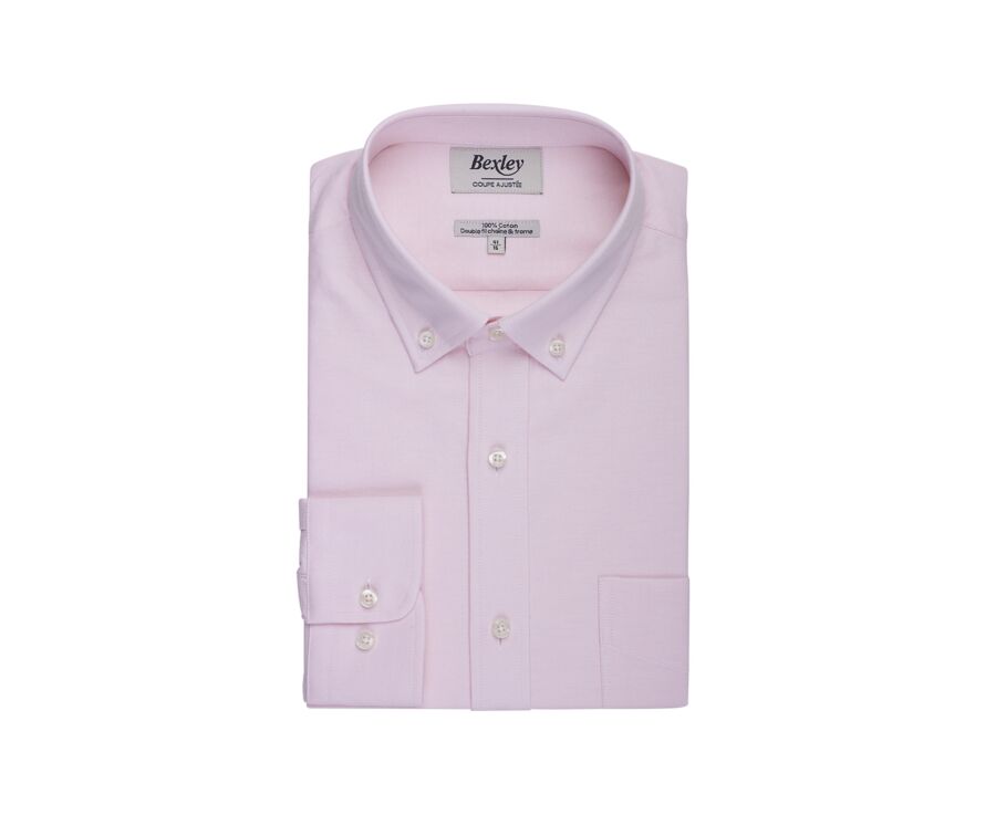 Oxford Shirt for Men – Pale Pink, American collar - BRADFORD II