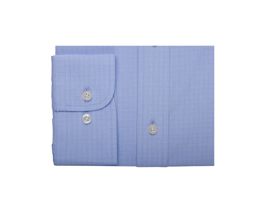 Blue & White checks poplin shirt - MARCILIEN