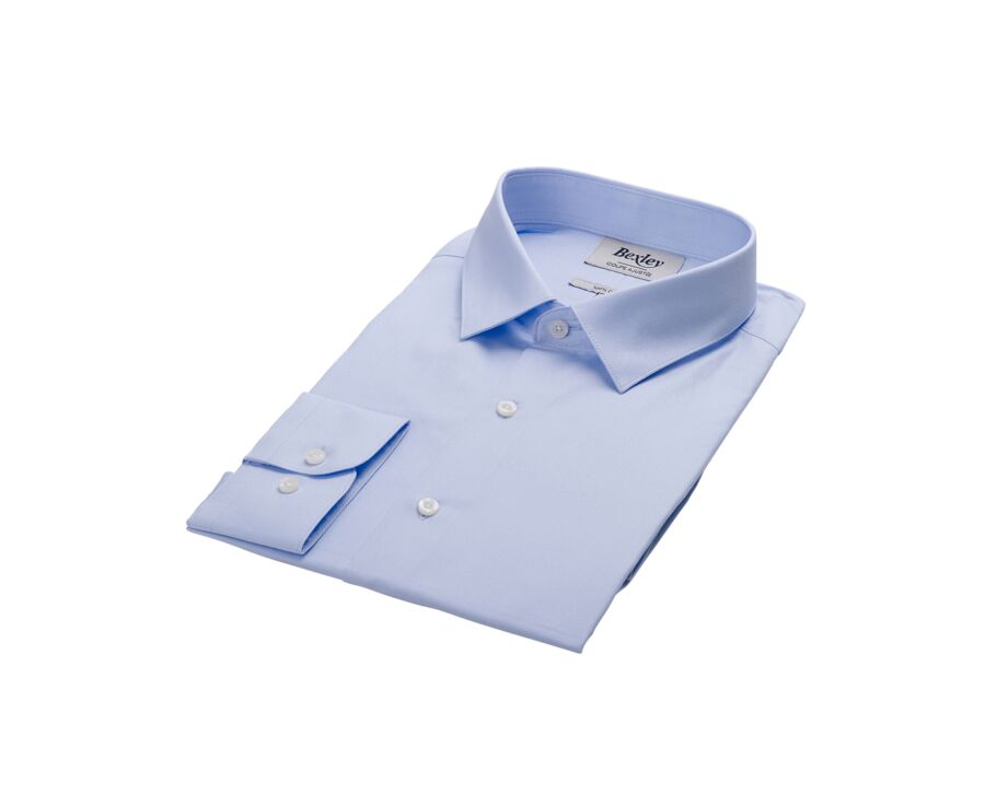 Light blue shirt - French collar - LUDIVIEN CLASSIC