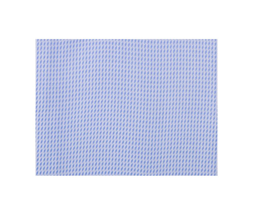 Light blue and white textured fabric shirt - SAVINO