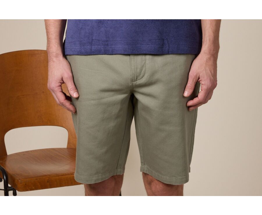 Men’s Bermuda Shorts Almond Green - BRASEY
