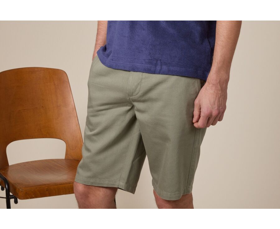 Men’s Bermuda Shorts Almond Green - BRASEY