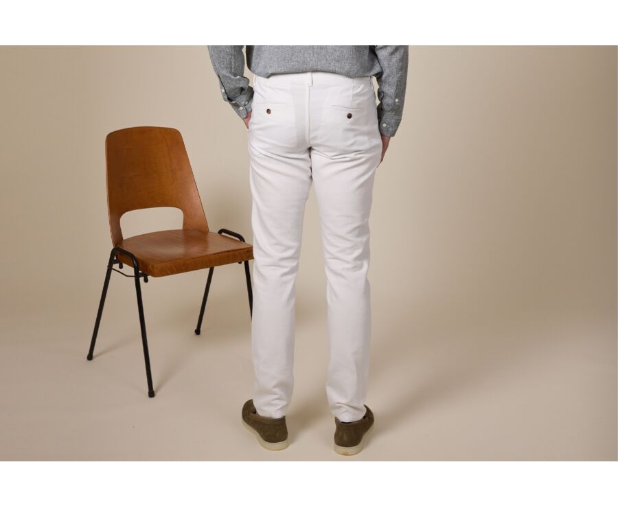 Men's chino trousers Ecru - KASEY