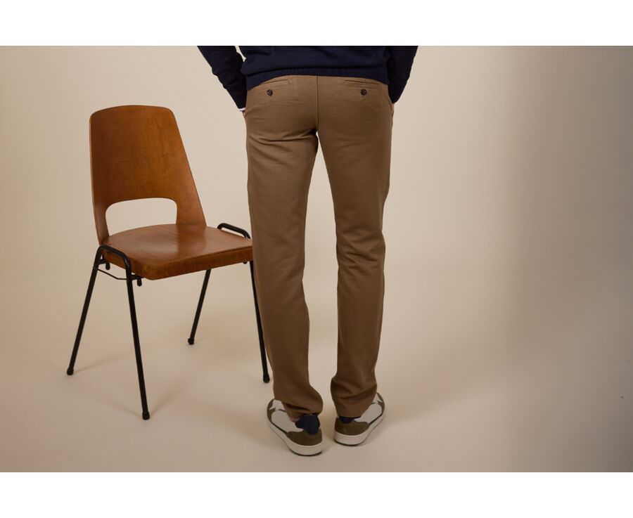 Men's chino trousers Camel - KASEY
