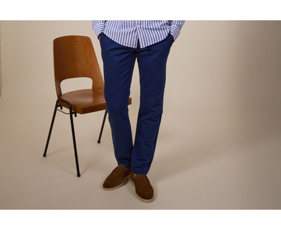 Men's chino trousers Indigo - KASEY