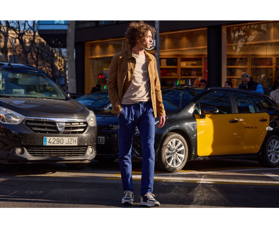 Men's chino trousers Indigo - KASEY