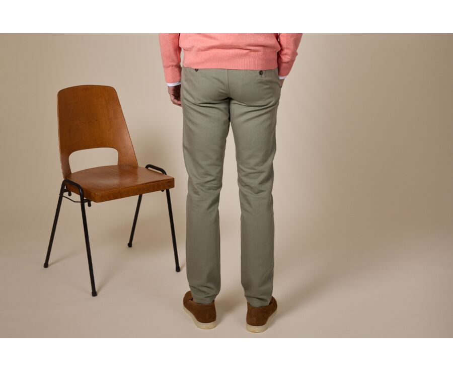 Men's chino trousers Linden Green - KASEY