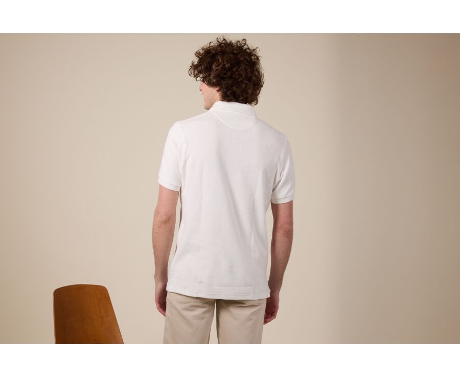 Men’s Polo Shirt Ecru - Washed Finish - ANDRIAN II