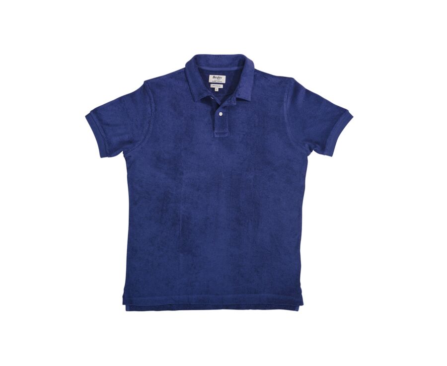 Men’s Polo Shirt Indigo - Washed Finish - ANDRIAN II