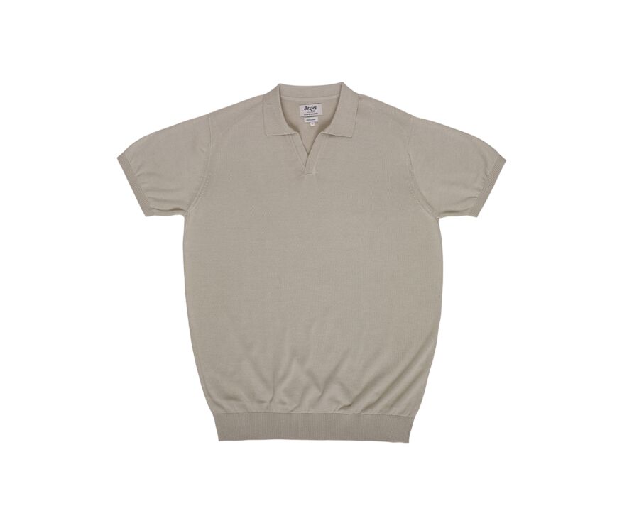 Men’s Dress Knit Polo Shirt Without Buttons String - BRAVEN