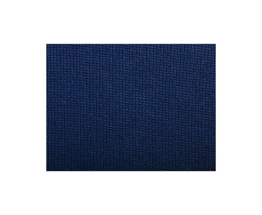 Men’s Dress Knit Polo Shirt Without Buttons Indigo - BRAVEN