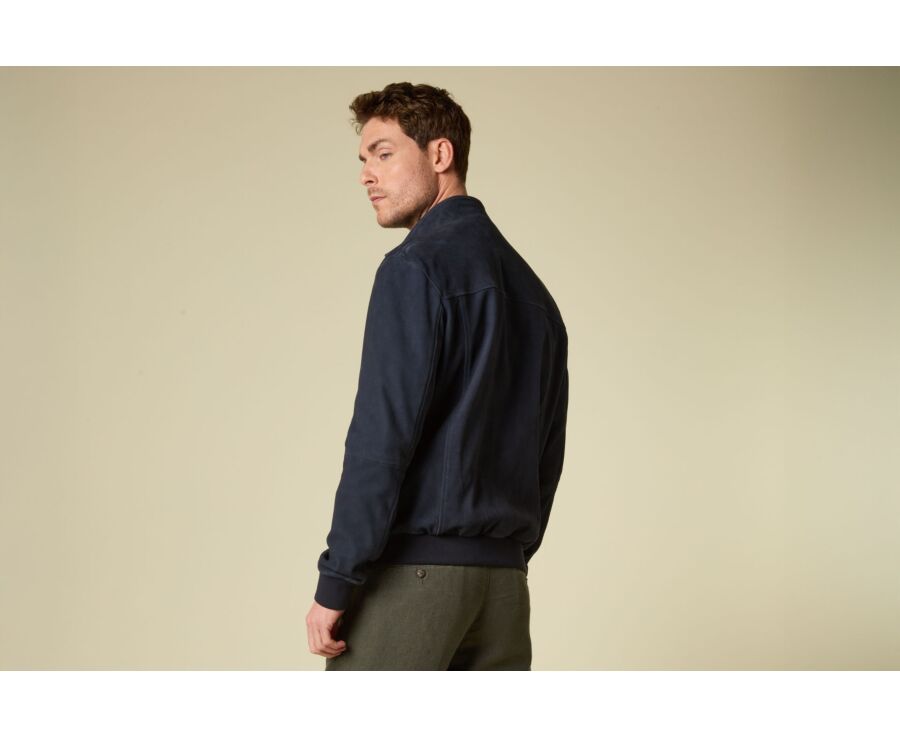 Navy suede jacket  - SEAVER
