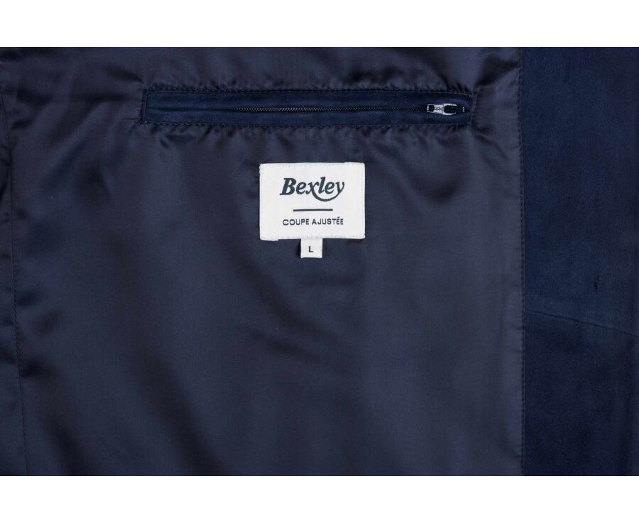 Navy suede jacket  - SEAVER