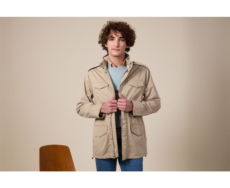 Combat Jacket Beige - Adjusted Fit - RUFINIEN