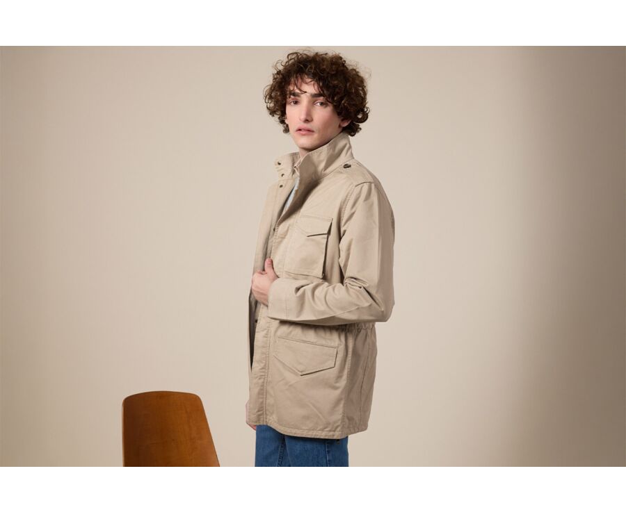Combat Jacket Beige - Adjusted Fit - RUFINIEN